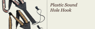 Plastic sound-hole hook
